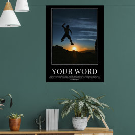 Machen Sie Ihre eigene Motivierend Postererfolgswa Poster