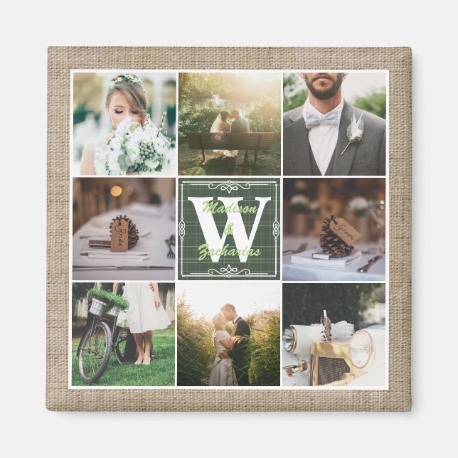 Machen Sie Ihre eigene rustikale Hochzeitsszenario Magnet (Vorne)