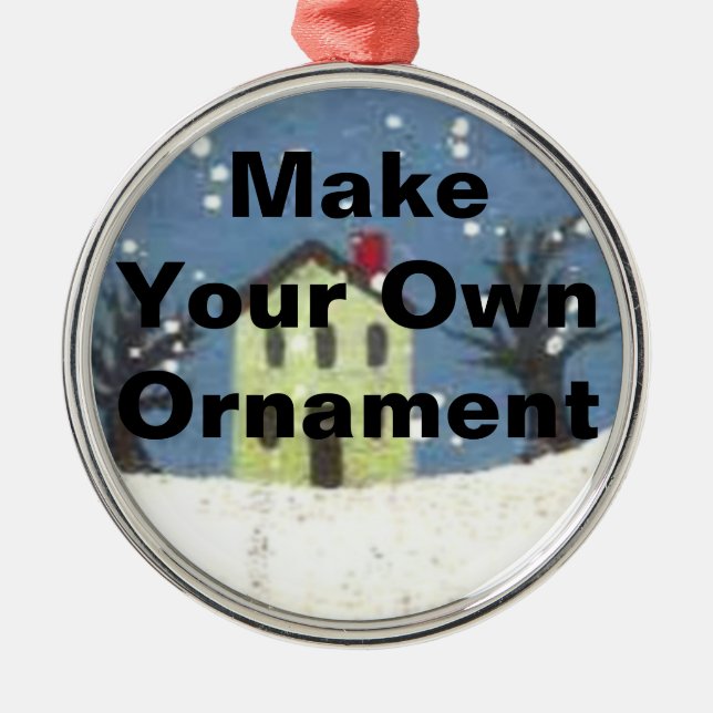 Machen Sie Ihre eigene Verzierung Ornament Aus Metall (Vorne)