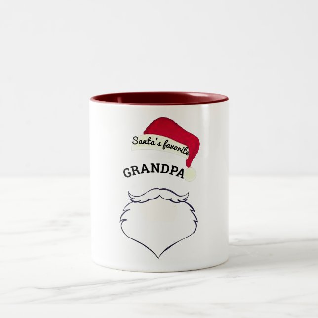 Machen Sie Ihre eigene Weihnachtscreme-Tasse Zweifarbige Tasse (Mittel)