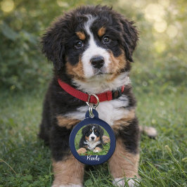 Machen Sie Ihre eigenen Foto-Kontaktdaten Tiernamensmarke