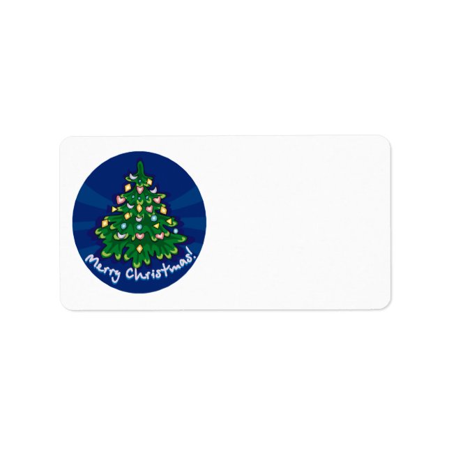 Machen Sie Ihre eigenen frohen Weihnachts-Mail-Sti Adressaufkleber (Vorne)