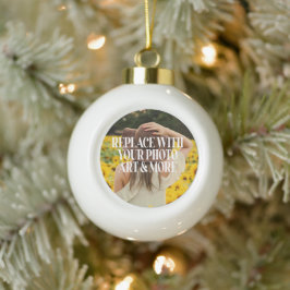 Machen Sie Ihre eigenen personalisiert Keramik Kugel-Ornament