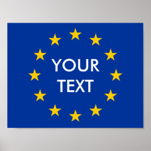 Machen Sie Ihre eigenen Plakate für die europäisch