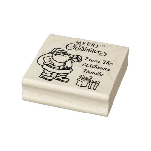 Machen Sie Ihre eigenen Weihnachtsgeschenktafeln H Gummistempel