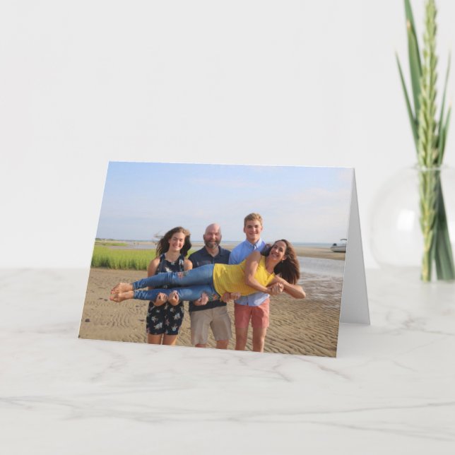 Machen Sie Ihre ganz eigene Foto Grußkarte! Karte (Vorderseite)