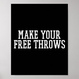 Machen Sie Ihre kostenlosen Throws Bysketbyll Team Poster