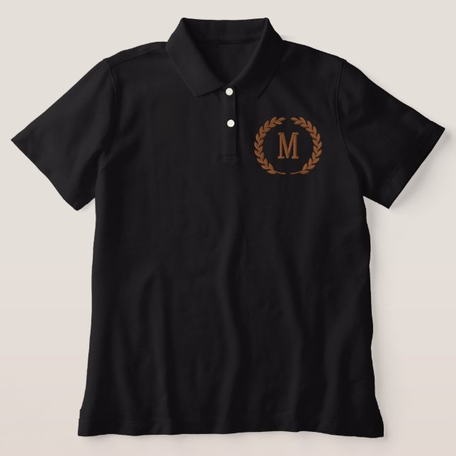 Machen Sie Ihre Personalisierte Monogram Laurels S (Design Vorderseite)