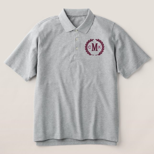 Machen Sie Ihre Personalisierte Monogram Laurels S (Design Vorderseite)