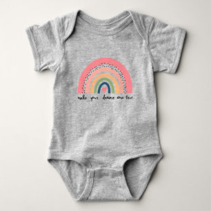 Machen Sie Ihre Träume wahr Regenbogen Baby Strampler