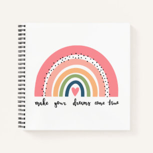 Machen Sie Ihre Träume wahr Regenbogen Notizbuch