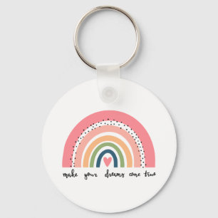 Machen Sie Ihre Träume wahr Regenbogen Schlüsselanhänger