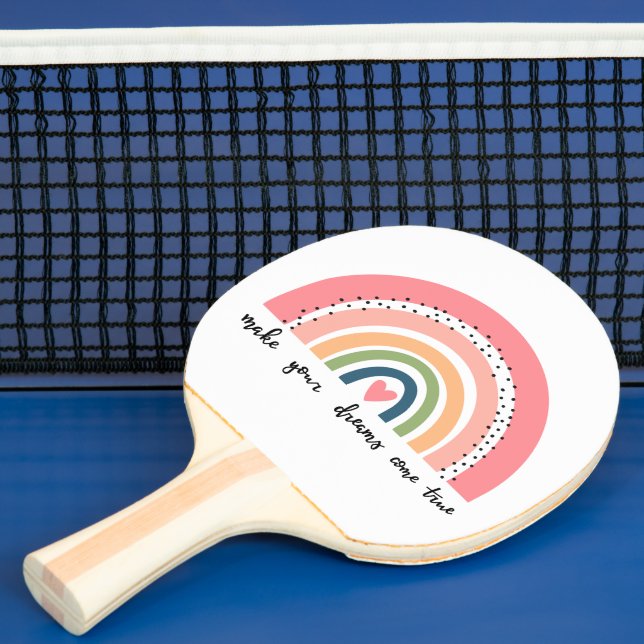Machen Sie Ihre Träume wahr Regenbogen Tischtennis Schläger (InSitu)