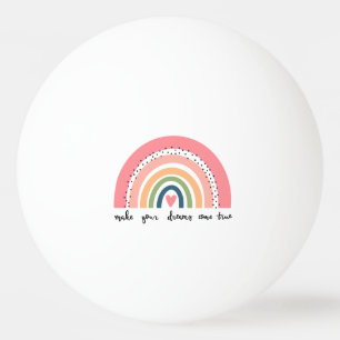 Machen Sie Ihre Träume wahr Regenbogen Tischtennisball