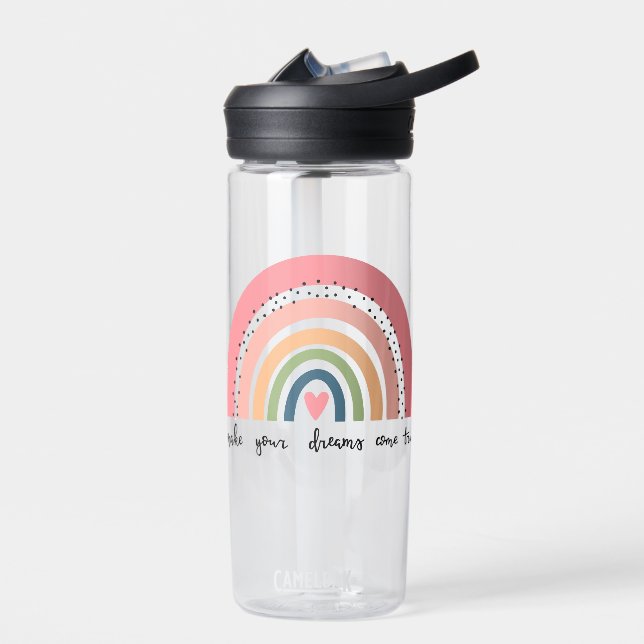 Machen Sie Ihre Träume wahr Regenbogen Trinkflasche (Links)