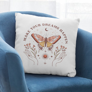 Machen Sie Ihre Träume zum Schmetterling. Kissen
