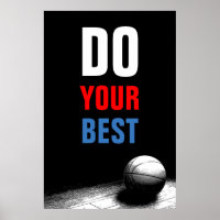 Machen Sie Ihren besten schwarz-weiß Basketball