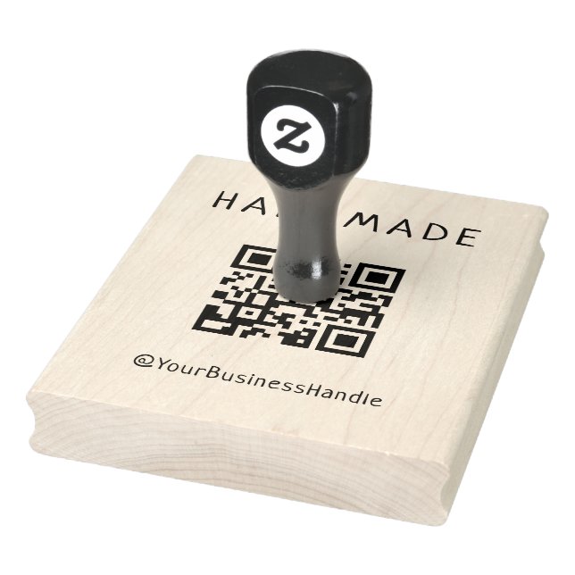 Machen Sie Ihren eigenen benutzerdefinierten QR-Co Gummistempel (Stempel)