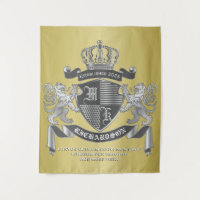 Machen Sie Ihren eigenen Coat Gold Gray Lion Emble