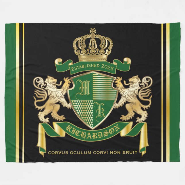 Machen Sie Ihren eigenen Coat mit einem grünen Gol Fleecedecke (Vorderseite (Horizontal))
