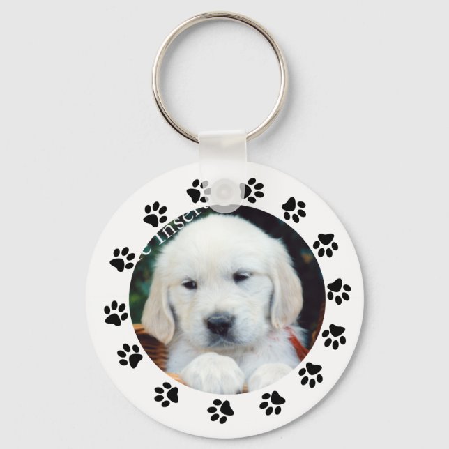 Machen Sie Ihren eigenen Hundewelpen-Schlüsselanhä Schlüsselanhänger (Vorderseite)