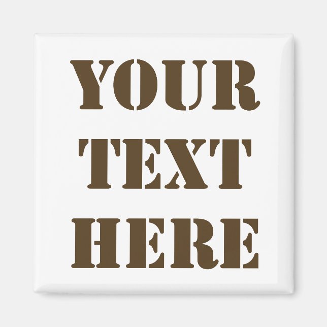 Machen Sie Ihren eigenen Kühlschrankmagnet (Vorne)