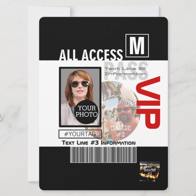 Machen Sie Ihren eigenen VIP Pass 8 Wege zu person (Vorderseite)