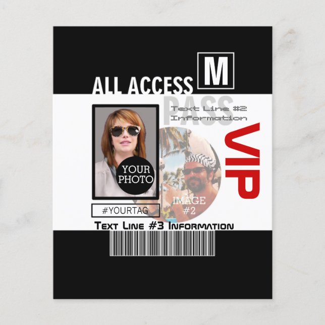 Machen Sie Ihren eigenen VIP Pass 8 Wege zu person Flyer (Vorne)