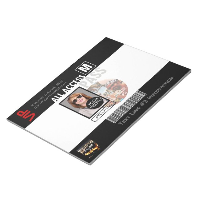 Machen Sie Ihren eigenen VIP Pass 8 Wege zu person Notizblock (angewinkelt)
