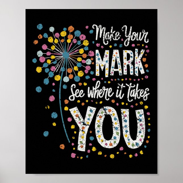 Machen Sie Ihren Mark Happy Dot Day 2024 Lüster Poster (Vorne)