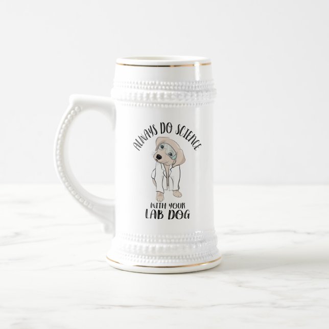 Machen Sie immer Wissenschaft mit Ihrem Labrador H Bierglas (Links)