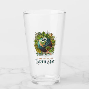 Machen Sie jeden Tag den Earth Day Glas