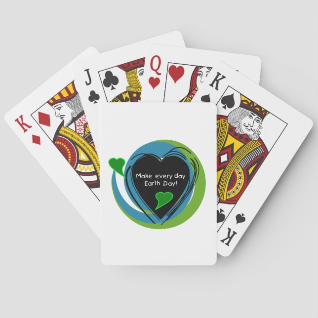 Machen Sie jeden TagesTag der Erde Spielkarten (Rückseite)