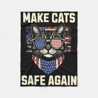 Machen Sie Katzen wieder sicher Trump Katzen für T Fleecedecke