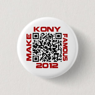 Machen Sie Kony berühmten 2012 Video-QR Code Button