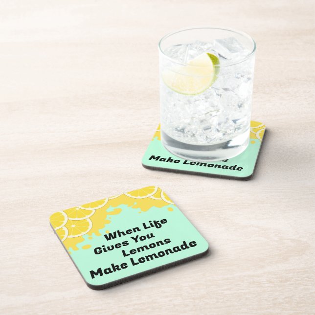 Machen Sie Lemonade-Getränkeverpackung Getränkeuntersetzer (Rechte Seite)
