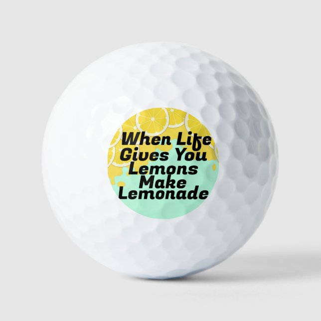 Machen Sie Lemonade Golf Ball (Vorderseite)