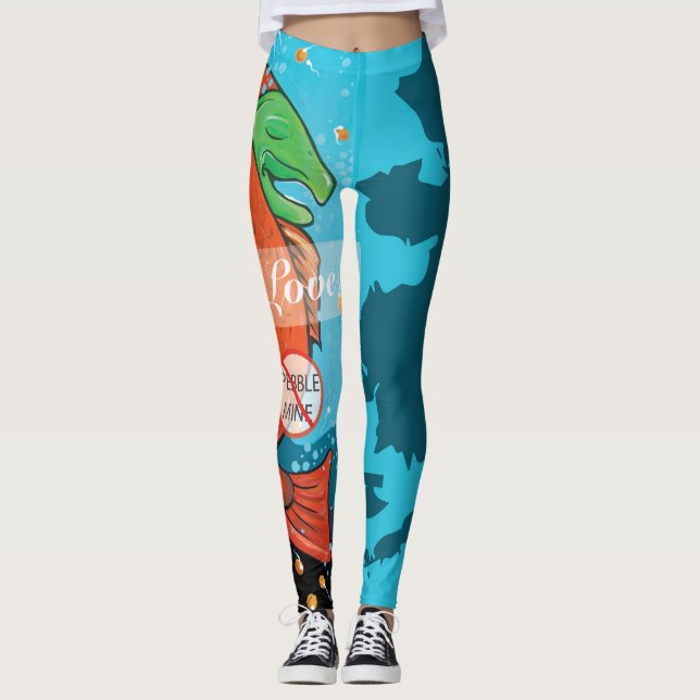 Machen Sie Liebe, kein Kiesel-Bergwerk Leggings (Vorderseite)