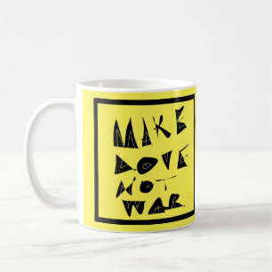 Machen Sie Liebe nicht Krieg grafisch. Kaffeetasse