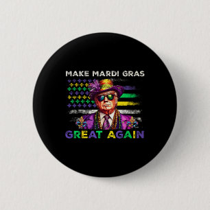 Machen Sie Mardi Gras wieder groß Shirt Männer Fra Button
