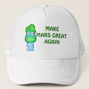 Machen Sie Mars wieder groß Alien Trump Truckerkappe