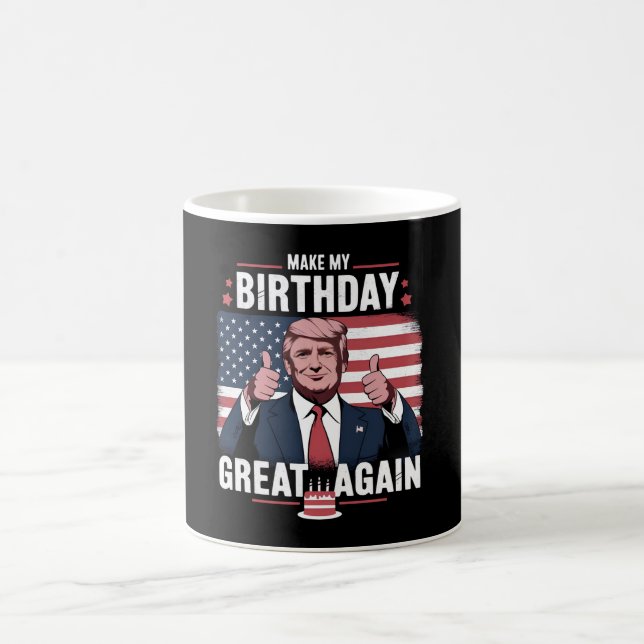 Machen Sie meinen Geburtstag wieder großartig Trum Kaffeetasse (Mittel)