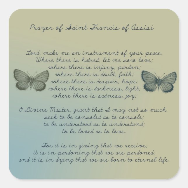 Machen Sie mir ein Instrument Quadratischer Aufkleber (Vorderseite)