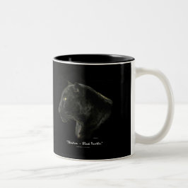 "MACHEN SIE MIR SCHWARZ!" Black Panther Jaguar Cof Zweifarbige Tasse