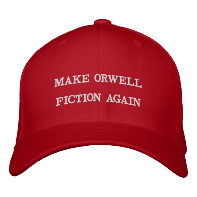 Machen Sie Orwell-Fiktion erneut Bestickte Baseballkappe (Vorderseite)