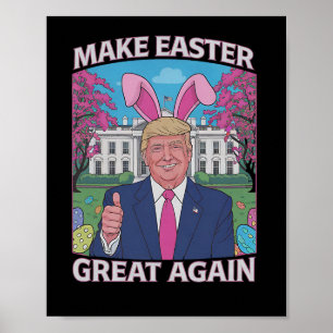 Machen Sie Ostern wieder groß Trump-Sonnenflagge 1 Poster