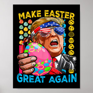Machen Sie Ostern wieder groß Trump-Sonnenflagge Poster