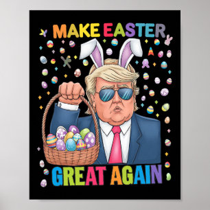 Machen Sie Ostern wieder großartig, lustiger Trump Poster