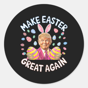 Machen Sie Ostern wieder großartig, lustiger Trump Runder Aufkleber