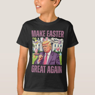 Machen Sie Ostern wieder großartig Lustiger Trump- T-Shirt